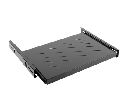 Akcesorium do szafy RACK Lanberg Półka do szaf przesuwna 19" 600MM 1U (czarna)